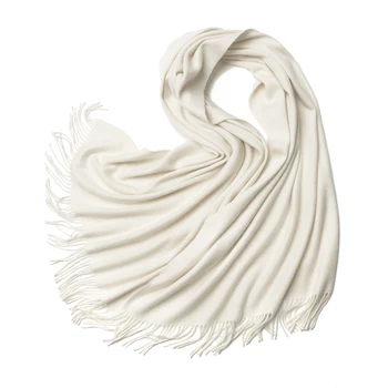 100% кашемировый шарф женский рябь воды зимний толстый Хиджаб весна осень Плюс Шаль из Пашмины Длинная теплая 200-70