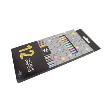 12 цветных металлических карандашей, набор для рисования, Цветные карандаши, Профессиональные художественные принадлежности для художника
