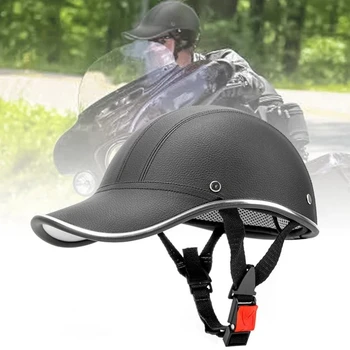 2022 Новый мотоциклетный полушлем, бейсбольная кепка, шлем на половину лица, Защитная каска от ультрафиолета, Мотоциклетный шлем для мужчин