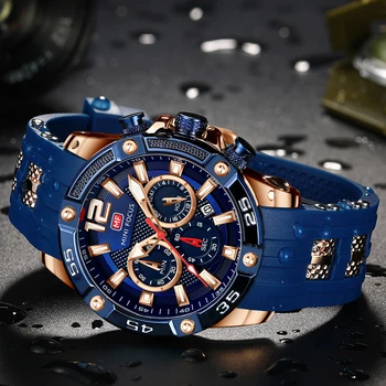 2022 Часовой бренд, роскошные аналоговые кварцевые спортивные мужские часы, мужские силиконовые водонепроницаемые Модные наручные часы Relogio Masculino
