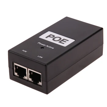 24 В/48 В 0.5A Настольный POE инжектор питания Ethernet адаптер видеонаблюдения для IP-камеры Источник питания