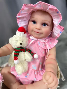 50 см Силиконовые виниловые куклы Reborn Baby с отделкой из силикона и винила, девочка Мэдди, Очаровательная новорожденная кукла из коллекции произведений искусства ручной работы 