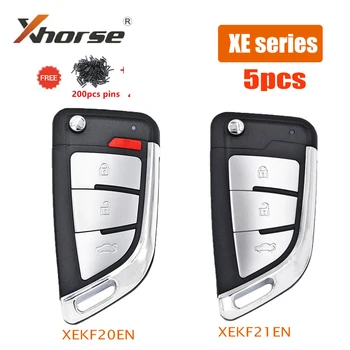 5шт Xhorse XEKF21EN XEKF20EN VVDI Super Remote 3/4 Кнопки с Чипом XT27A XT27A66 для VVDI2/VVDI MINI Key Tool/VVDI Key Tool