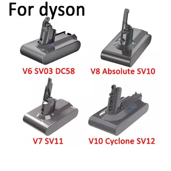 6000 мАч для Dyson V6 V7 V8 V10 Аккумуляторная Батарея SV10 SV11 SV12 SV09 Аккумулятор Для Пылесоса DC58 Аккумулятор для Sony Battery Cel