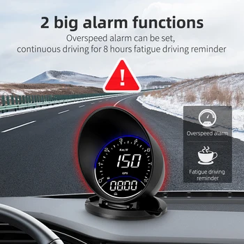 G6 GPS HUD, бортовой прибор, высотомер, головное устройство, GPS-навигация, 2,2-дюймовый экран, обновление автомобиля с питанием от USB для автоматического безопасного вождения