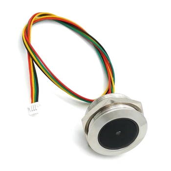 GM60 UART Кольцо с регулируемым кольцом из нержавеющей стали Световой индикатор 1D /QR/ 2D Сканер штрих-кода Модуль сканера штрих-кода QR-кода