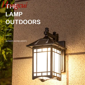 Hongcui Солнечный наружный настенный светильник Классический свет с дистанционным управлением Светодиодные бра Водонепроницаемые для дома