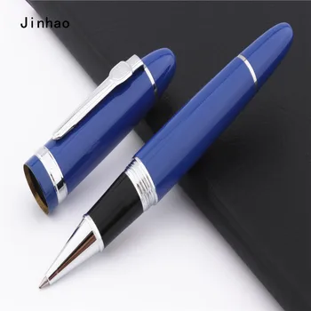 Jinhao 159 Синяя деловая офисная ручка-роллер со средним кончиком, Новые канцелярские принадлежности для школьников