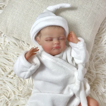 NPK 10-дюймовая миниатюрная кукла preemie baby doll мягкое Тело real touch Art Made 3D Кожа Реалистичная Детская Коллекционная Кукла Подарки Для Детей