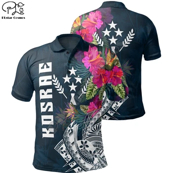 PLstar Cosmos 2021, Рубашки Поло с Косраэ Полинезийским Гибискусом, Модные Футболки С 3D Принтом В стиле Харадзюку С коротким рукавом, Стиль Дропшиппинг-12