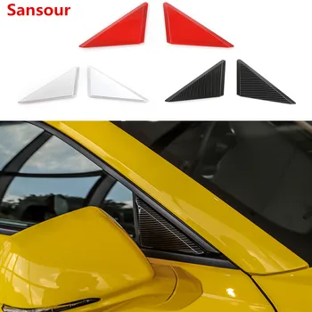 Sansour Автомобильная Передняя стойка, Оконное стекло, Треугольное украшение, Наклейки для Chevrolet Camaro 2017 Up, Автомобильные аксессуары для укладки