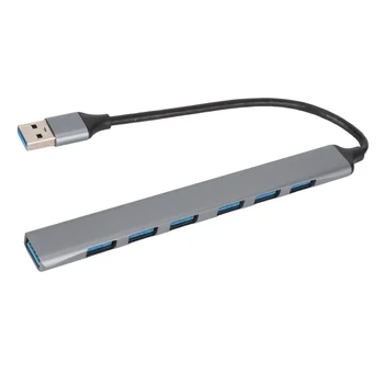 USB-концентратор 7 в 1 1 Порты USB 3.0 6 Портов USB 2.0 Док-станция USB Подходит для Флэш-накопителя USB Беспроводная Мышь Клавиатура Ноутбук ПК