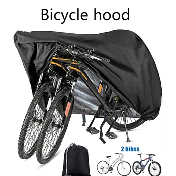 X7XD Очень большой размер, водонепроницаемый чехол для велосипеда, Оксфорд, ветрозащитный, пылезащитный, защита от ультрафиолета, защита для хранения велосипедов на открытом воздухе на 1-2 дороги