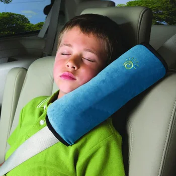 Автомобильный Детский плечевой защитный чехол Автомобильный мультяшный плюшевый Чехол для ремня безопасности Подушка Baby Baby Car Милая подушка