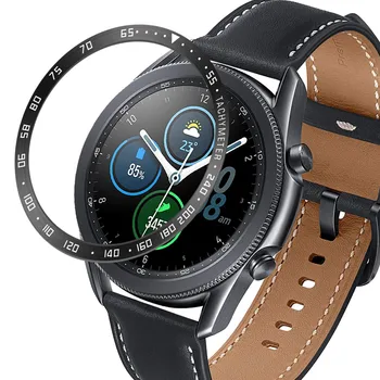 Браслеты по 100 штук для совместимости с Samsung Galaxy Watch 3, кольцо для часов в масштабе 45 мм, клейкая крышка, царапающийся металл