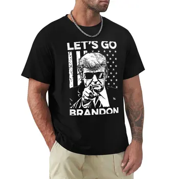 Вперед, Брэндон! Забавная футболка FJB 2021 с мемами-бамперами, футболки, графические футболки, винтажная футболка, мужская хлопковая футболка