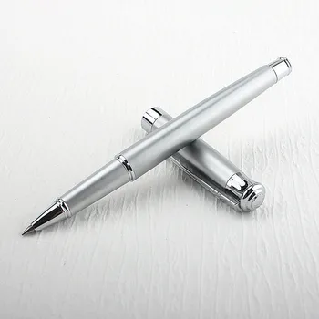 Высококачественная металлическая ручка-роллер 903 серебристого цвета, металлические чернильные ручки elegante signature switzerland, новые