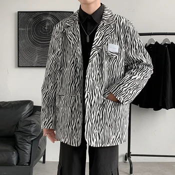 Высококачественный мужской блейзер корейской версии, трендовый деловой повседневный Элегантный модный джентльменский костюм для шоппинга высокого класса, пиджак D68