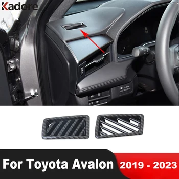 Для Toyota Avalon 2019 2020 2021 2022 2023 Углеродное Волокно Приборная Панель Автомобиля Кондиционер Вентиляционное Отверстие Крышка Отделка Аксессуары Для Интерьера