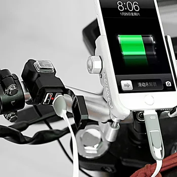 Зарядное Устройство Для Телефона Мотоцикла Водонепроницаемое USB-Зарядное Устройство Адаптер Питания Для Yamaha RD 350 XT660 MT10 SR400 RX100 XJR 1200