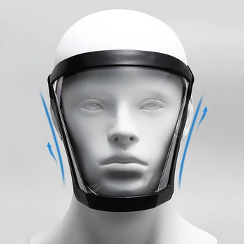 Защитная маска для лица, защитная маска для всего лица, прозрачная МАСКА для мото-велоспорта, Ветрозащитная маска, Пылезащитные сварочные защитные очки