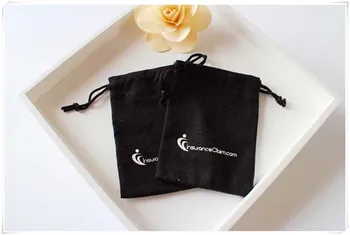 Изготовленная на Заказ Высококачественная упаковка ювелирных изделий с логотипом Бархатная сумка Бархатный мешочек Сумка на шнурке