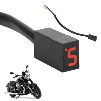 Индикатор передачи мотоцикла, Универсальный светодиодный дисплей, внешний вид мотоцикла, 5 передач, Датчик рычага переключения передач, Измеритель скорости