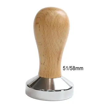 Инструмент для вскрытия кофе с деревянной ручкой, Выравниватель, Распределитель эспрессо для дома