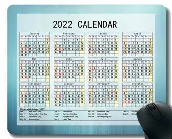 Календарь коврика для мыши на 2022 год, световые линии, полосы, теневой игровой коврик для мыши