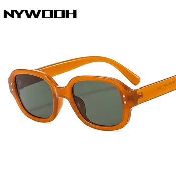 Квадратные Солнцезащитные очки NYWOOH для женщин, мужчин, Новый бренд, Дизайнерские Винтажные Прямоугольные Солнцезащитные очки, Мужские И Женские очки UV400