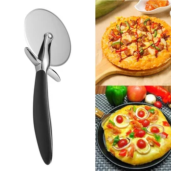 Колесо для резки пиццы Из цинкового сплава, Кухонный Инструмент для резки пиццы с утолщенной Ручкой
