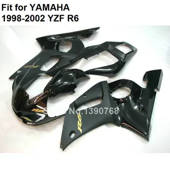 Компрессионная формовка кузовных обтекателей для Yamaha YZF R61998 1999 2000 2001 2002 черный комплект обтекателей yzf-r6 98 99 00 01 02 LV09