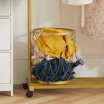 Корзины для белья Nordic Iron Art Storage Basket Ins Simple Light Luxury Wind Для гостиной, корзина для мелочей, Детская корзина для стирки