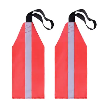 Красный флаг безопасности каяка, предупреждающие флажки о буксировке каноэ для груза на каноэ В условиях ночи и плохой видимости, защитные аксессуары