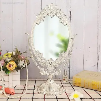 Маленький столик Для макияжа Декоративные Зеркала Для ванной Комнаты в Корейском стиле Винтажное Зеркало для макияжа Украшение салона Тщеславия Maison Home Decor