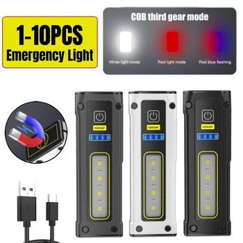 Мини-светодиодный фонарик Type-C, зарядка через USB, Портативные ночные Аварийные рабочие фонарики для кемпинга на открытом воздухе, походные инструменты