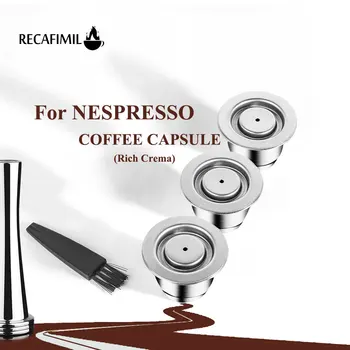 Многоразовая Капсула RECAFIMIL для Перезаправляемых Продуктов Nespresso Кофемашин Essenza Mini Pixie Inissa Кофейных Фильтров Капельниц