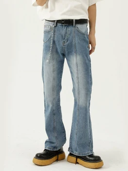 Модные мужские мешковатые джинсы в стиле Y2K и хай-стрит, хай-стрит-вайб, европейские мужские джинсы