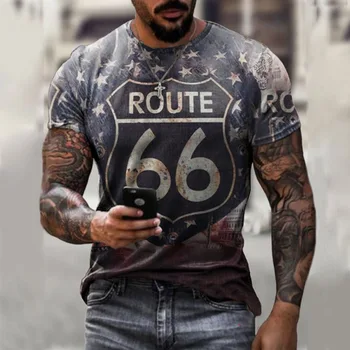 Мужская модная спортивная футболка с 3D-принтом, летняя футболка с коротким рукавом, винтажный топ, графические футболки, блузка, дизайнерская одежда для спортзала