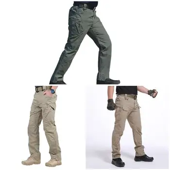 Мужские Рабочие Брюки-карго С карманами, Свободные брюки MC889