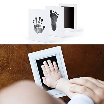 Набор для ухода за ребенком с нетоксичным отпечатком детской руки, отпечатком отпечатка пальца, сувенирами для новорожденных, чернильной подушечкой для подарков новорожденным