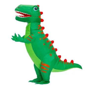 Надувной костюм динозавра-талисмана для взрослых, Забавный карнавал, вечеринка на Хэллоуин, Костюмы для косплея, Костюм для ролевых игр T-Rex