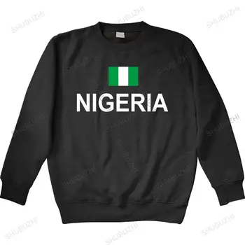 Нигерия Ниджерия мужские трикотажные изделия национальная спортивная нигерийская хлопчатобумажная толстовка фитнес Африка одежда флаги стран новоприбывшая толстовка