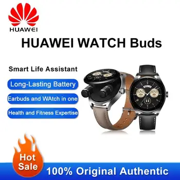 Новые оригинальные Часы Huawei WATCH Buds, наушники, Смарт-часы 2-в-1, Шумоподавление, Вызов, Мониторинг уровня кислорода в крови, Длительное время автономной работы