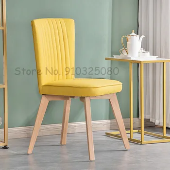 Обеденный стул Nordic Furniture, креативная дизайнерская спинка, минималистичный стол из массива дерева, обеденные стулья, стул для отдыха в спальне