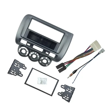 Панель автомобильного радиоприемника для Honda Fit Jazz City One Din Dvd Stereo Cd Для монтажа на панель, Комплект отделки, Рамка