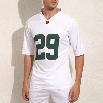Персонализированные белые футбольные майки Green Bay № 29, модная молодежная майка для регби, футболки для регби колледжа вашего дизайна