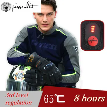Перчатки с электрообогревом для зимней охоты, теплые Водонепроницаемые литиевые батареи, интеллектуальные велосипедные лыжные перчатки с самонагревом