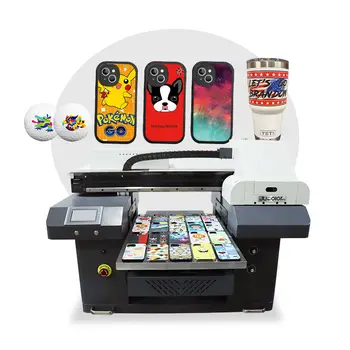 Планшетный УФ-принтер Jucolor Imprimante Digital с 3 головками формата А2 для корпуса телефона