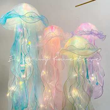 Подвесной светильник в виде медузы Украшение на Хэллоуин светодиодный фонарь в виде медузы Материал упаковки 
